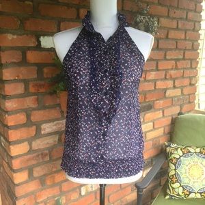 High Neck Ruffle Summer Tank